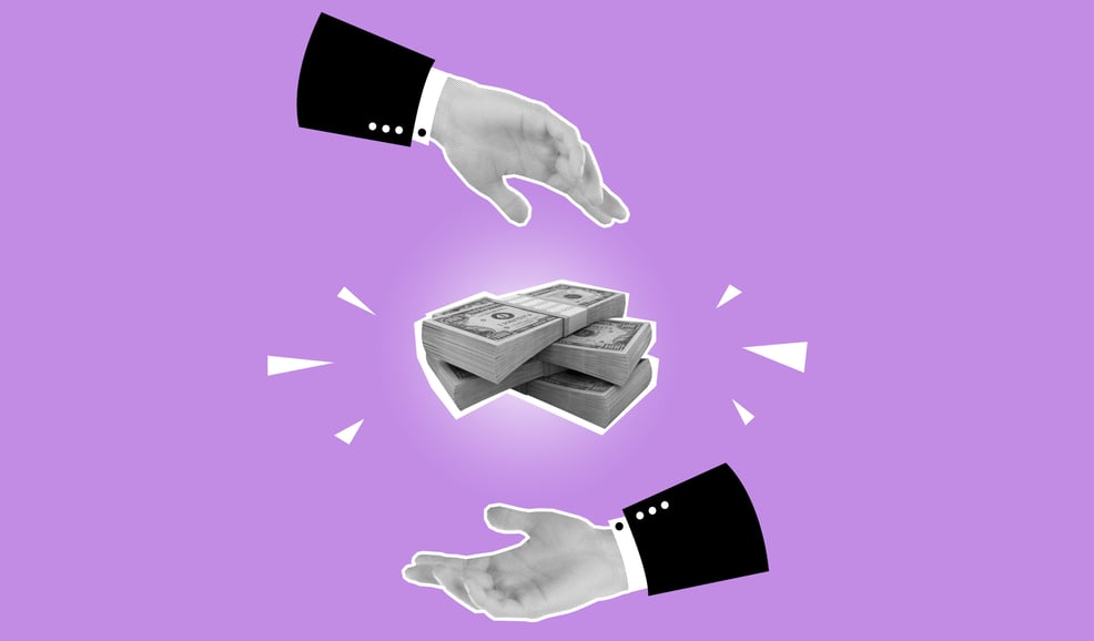 cutout-paper-composition-of-money-turnover-on-purple-background